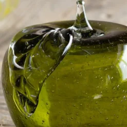 Graham & Green Green Glass Apple Ornament