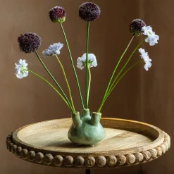 Graham & Green Green Glazed Ceramic Multi Stem Vase