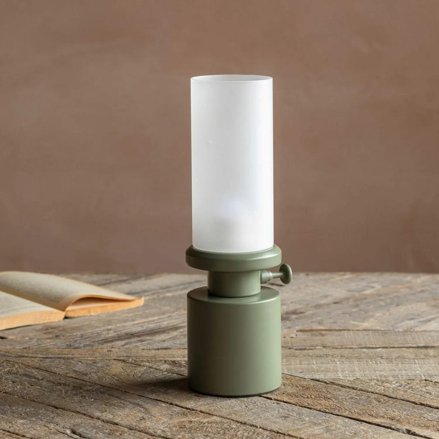 Graham & Green Green LED Oil Lamp