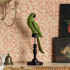 Graham & Green Green Parrot on a Perch