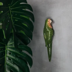 Graham & Green Green Parrot Wall Ornament