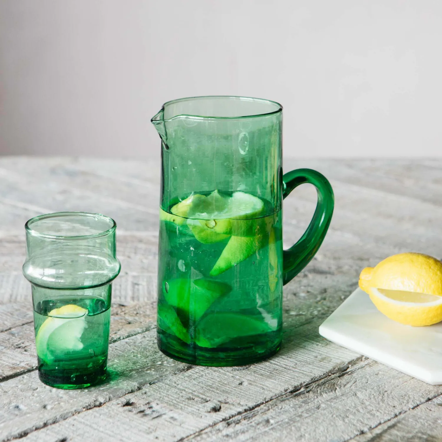 Graham & Green Green Recycled Glass Tumbler