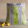 Graham & Green Green Stripe Recycled Tote Bag