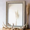 Graham & Green Grey Bevelled Wooden Mirror