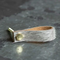 Graham & Green Grey Cowhide Drawer Pull