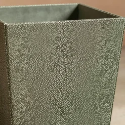 Graham & Green Grey Faux Shagreen Bin