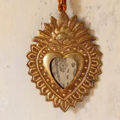 Graham & Green Hanging Heart Mirror Ornament