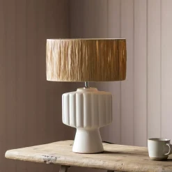 Graham & Green Harman White Table Lamp