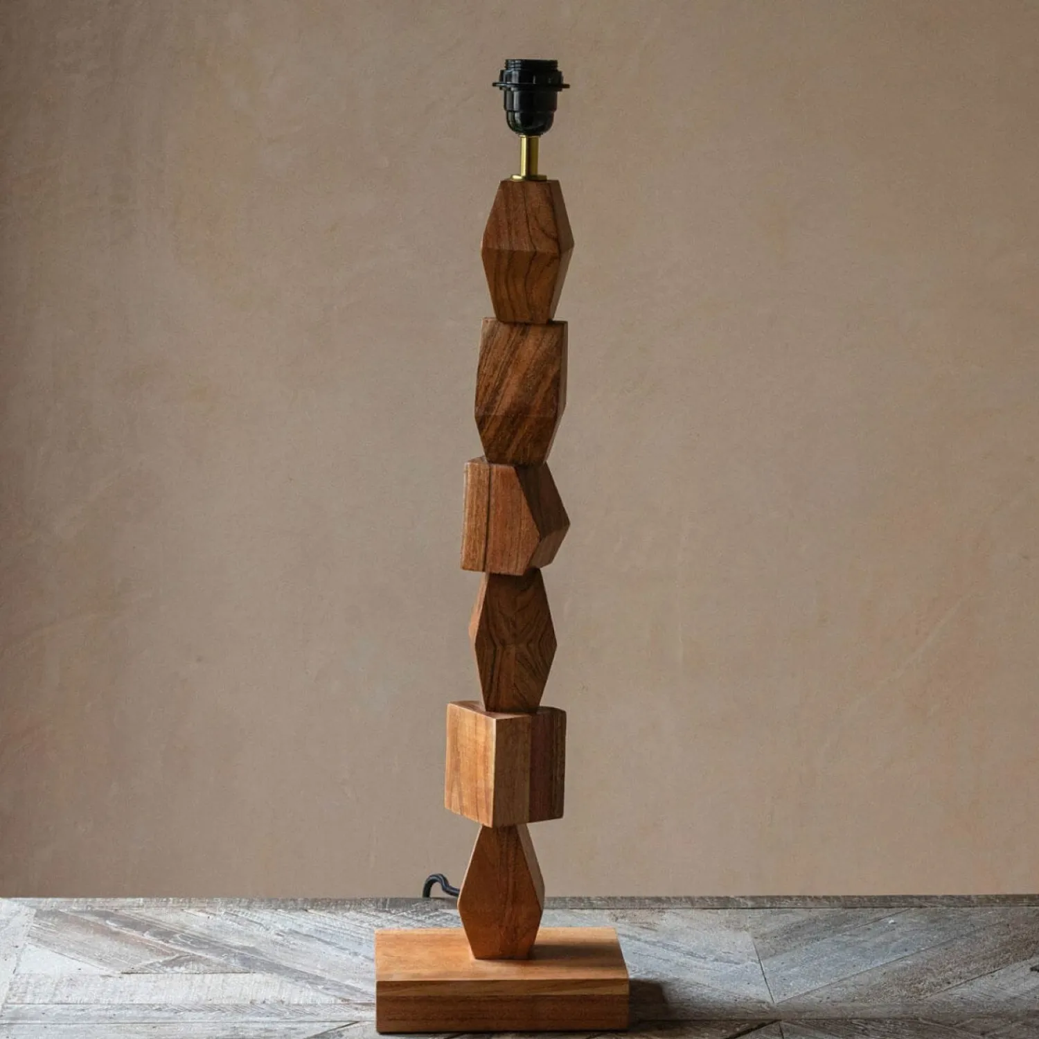Graham & Green Harper Acacia Table Lamp