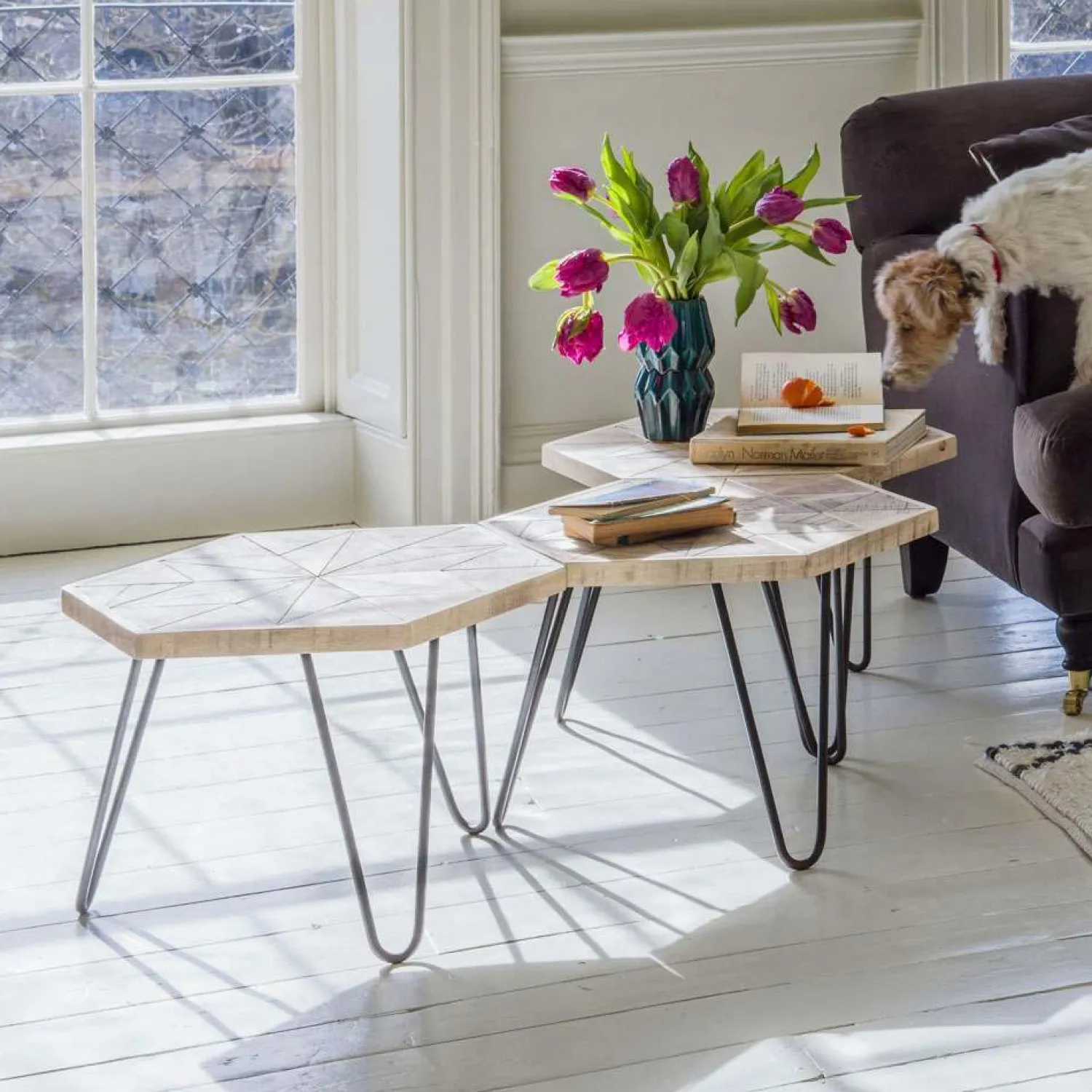 Graham & Green Harris Hexagon Table