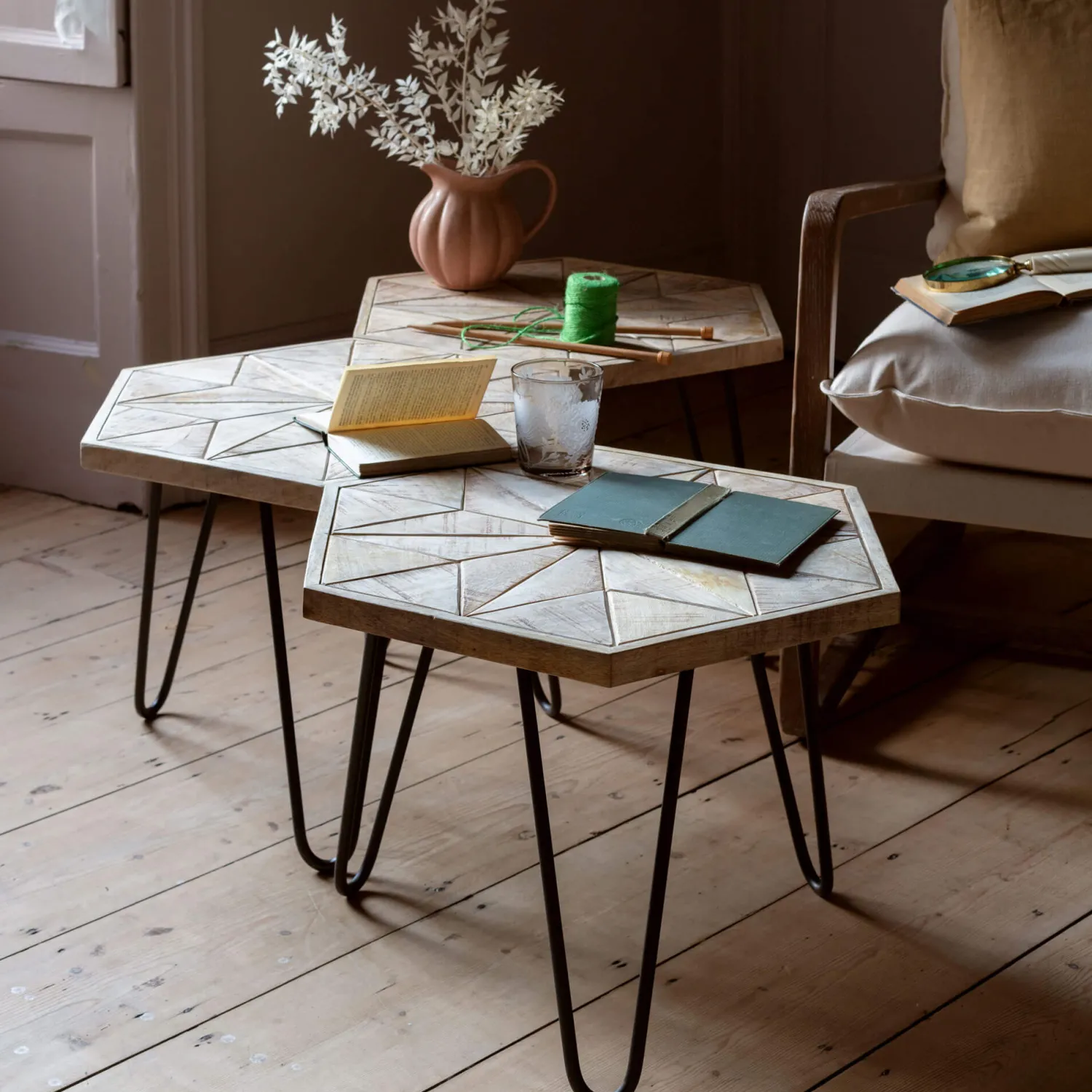 Graham & Green Harris Hexagon Table