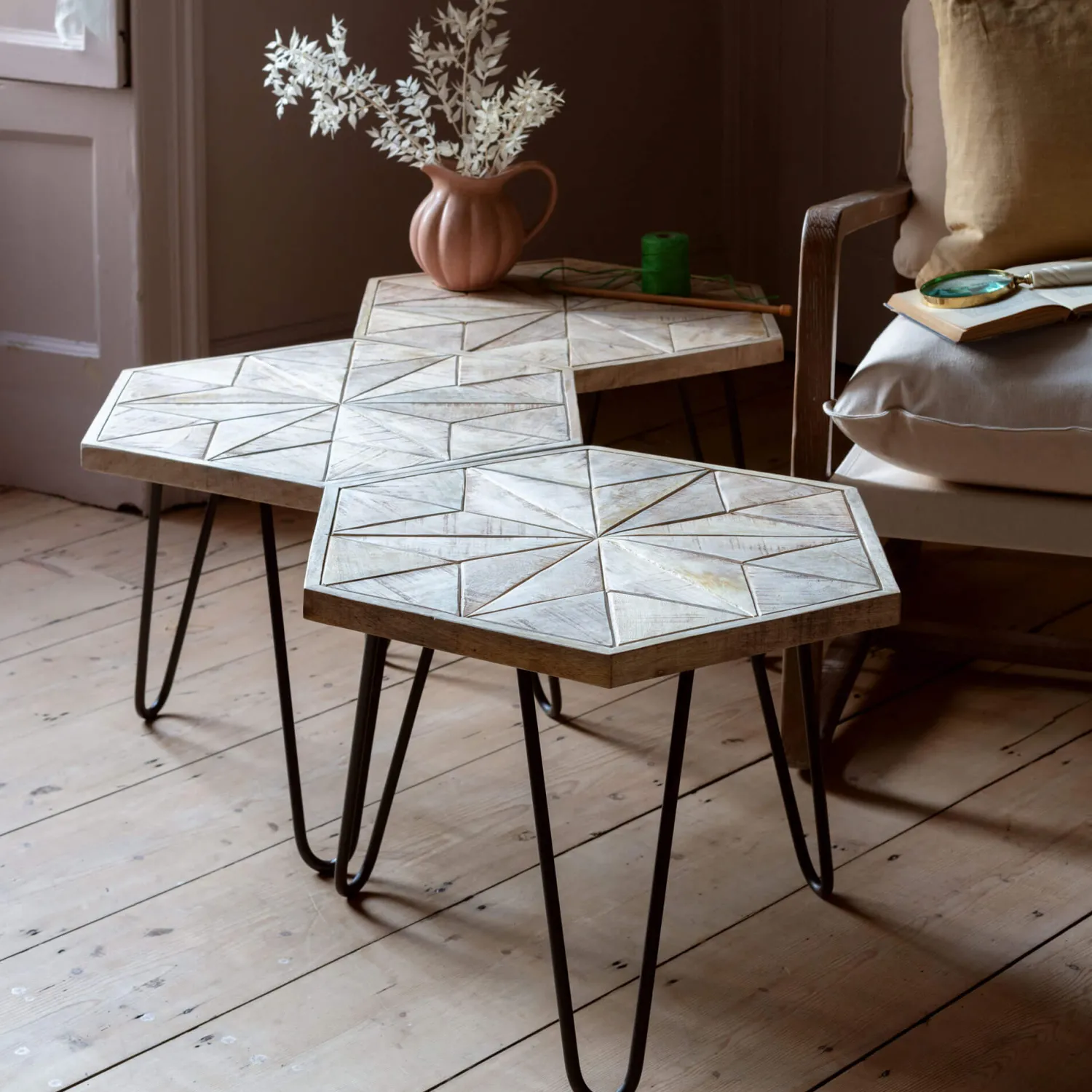 Graham & Green Harris Hexagon Table
