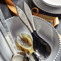 Graham & Green Horn and Wood Salad Servers
