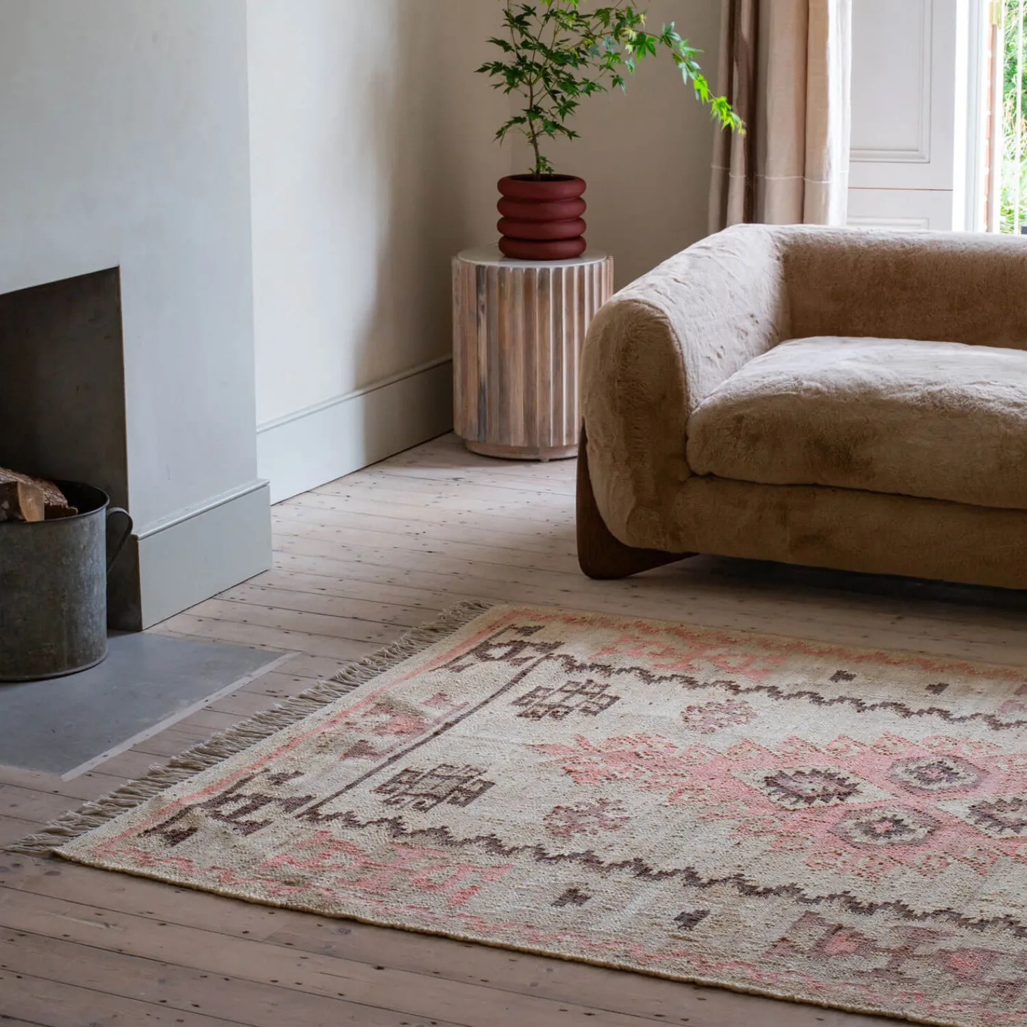 Graham & Green Imogene Jute Kilim Rug 160 x 230cm