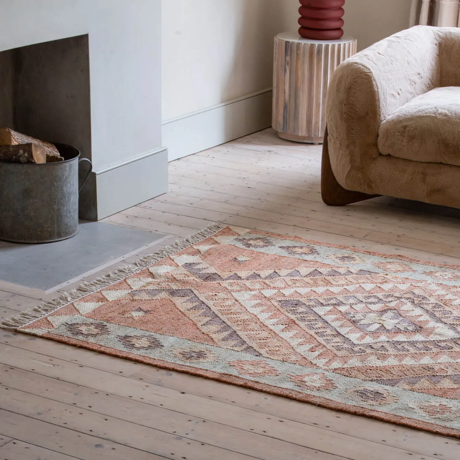 Graham & Green Ira Jute Kilim Rug 140 x 200cm