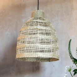 Graham & Green Iver Seagrass Ceiling Light Small