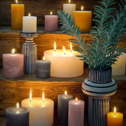 Graham & Green Ivory Pillar Candles