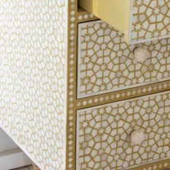 Graham & Green Jaipur Bone Inlay Chest of Drawers