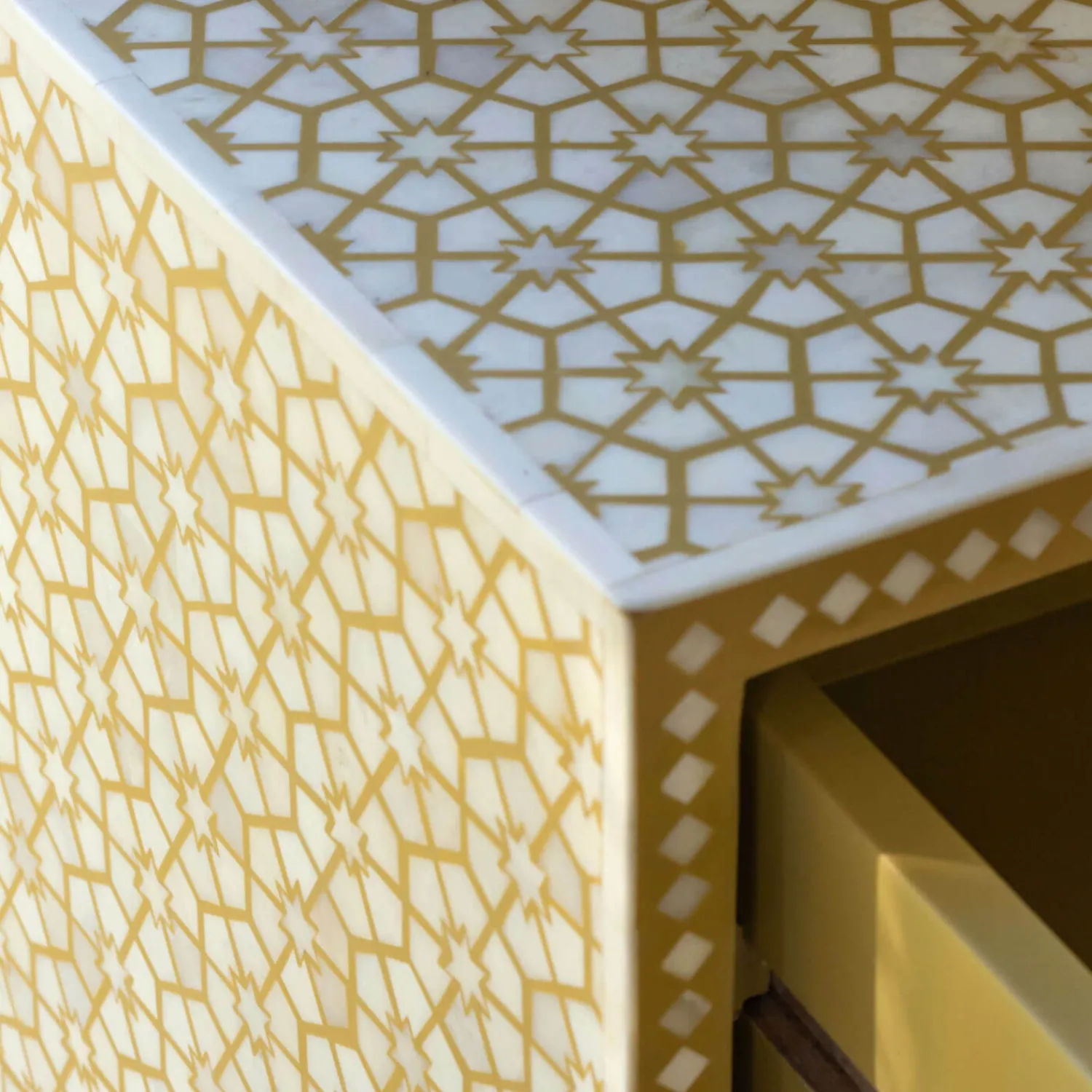 Graham & Green Jaipur Bone Inlay Chest of Drawers