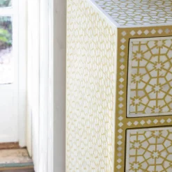 Graham & Green Jaipur Bone Inlay Chest of Drawers