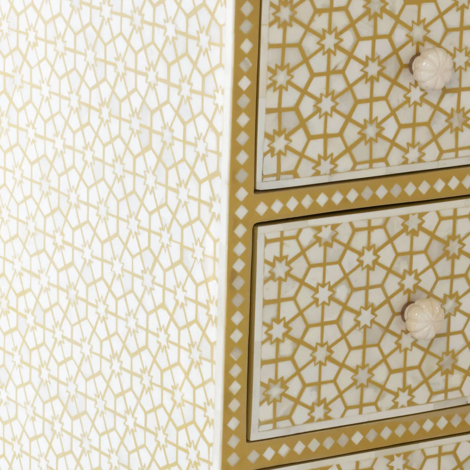 Graham & Green Jaipur Bone Inlay Chest of Drawers