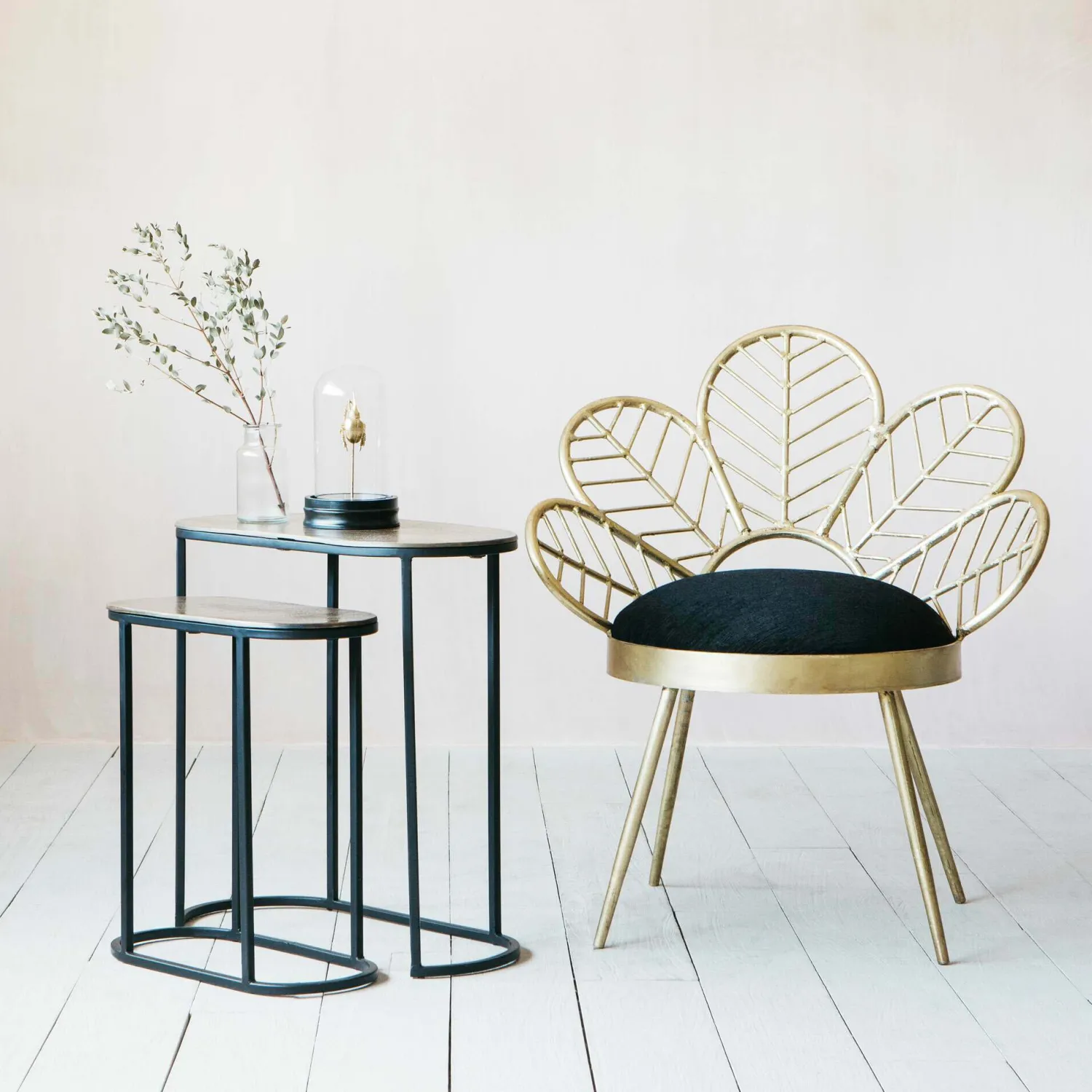 Graham & Green Jansen Set of Two Oval Side Tables