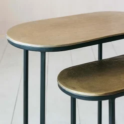 Graham & Green Jansen Set of Two Oval Side Tables