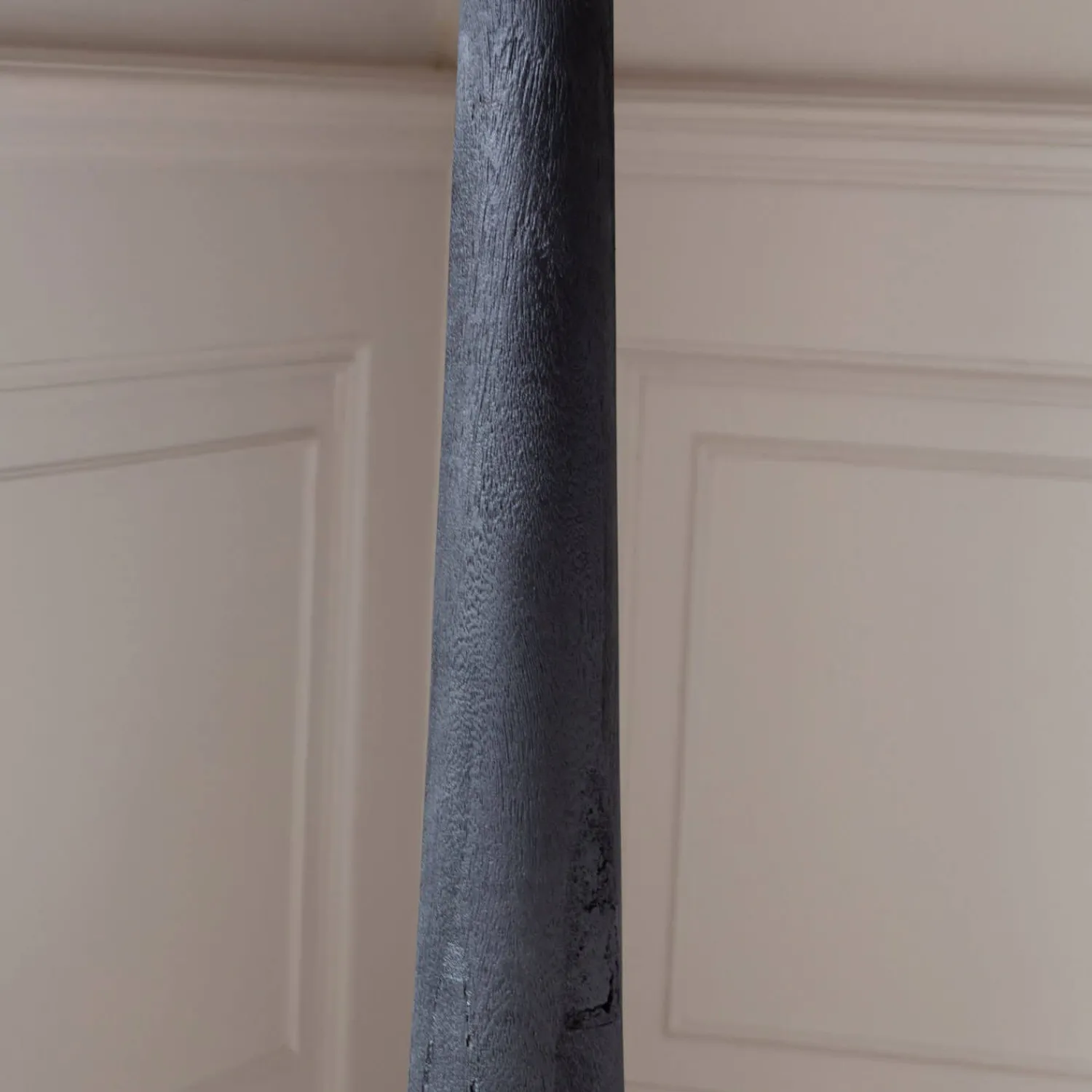 Graham & Green Jax Black Wood Floor Lamp
