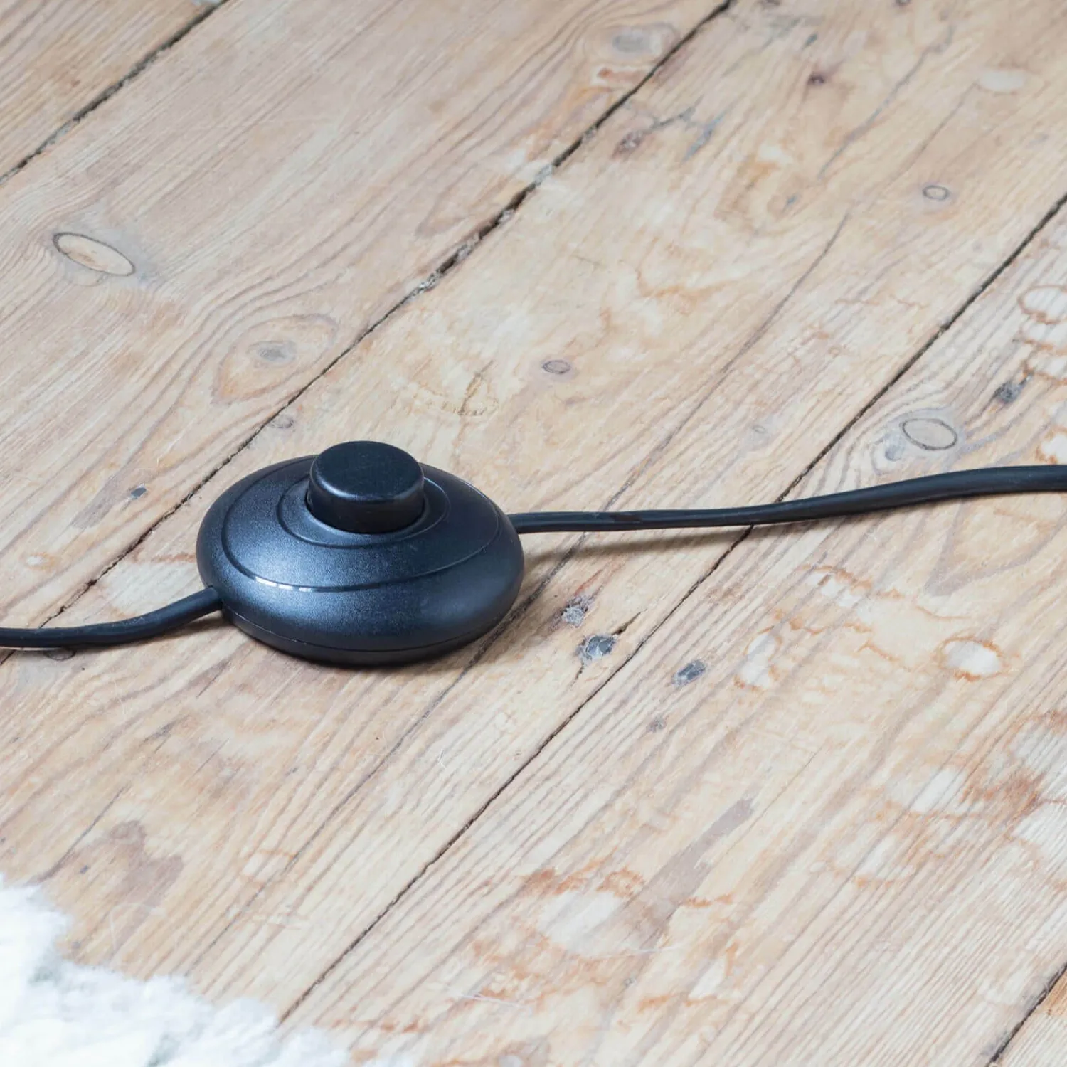 Graham & Green Jax Black Wood Floor Lamp