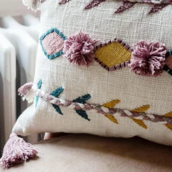 Graham & Green Jaz Rectangular Cushion With Tassels