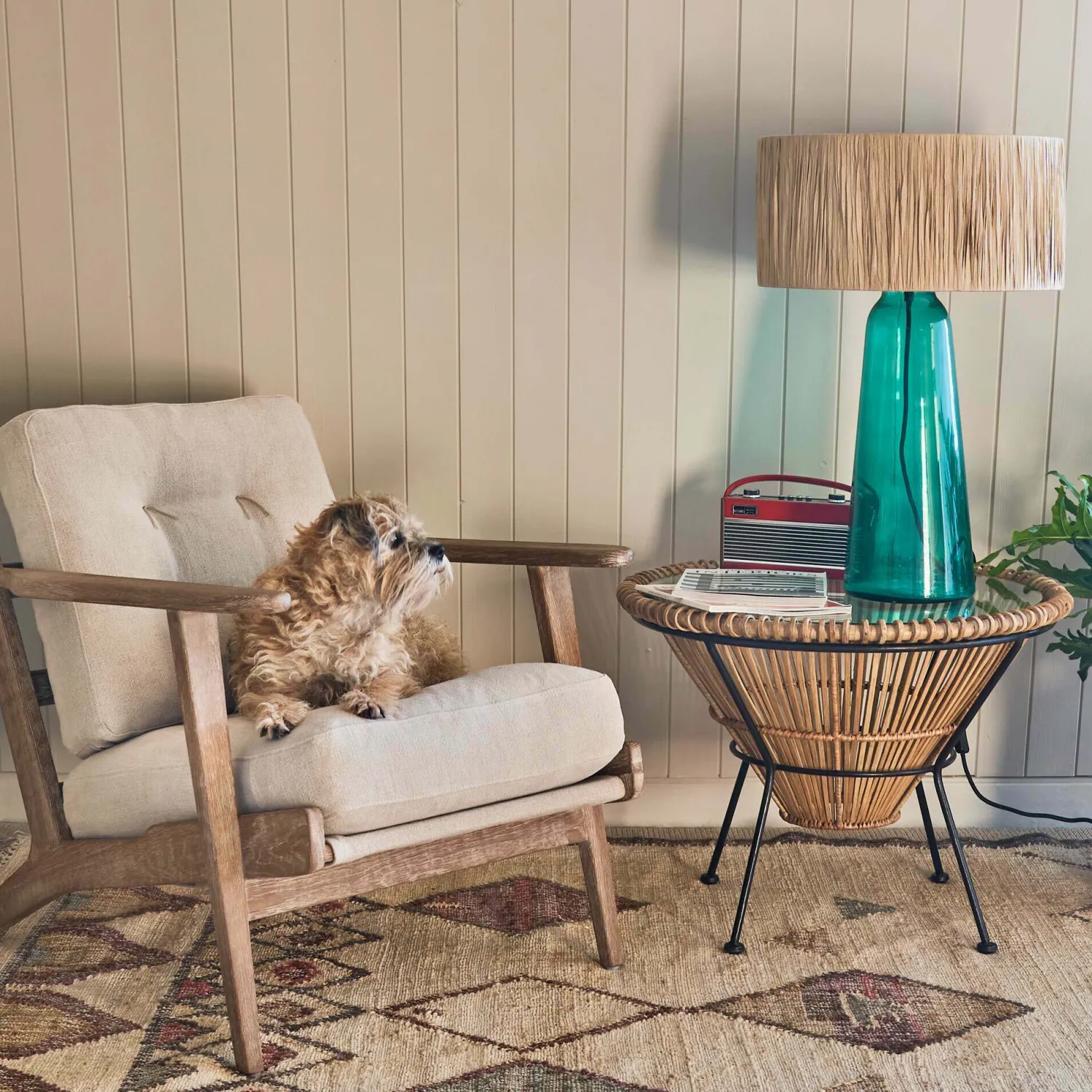 Graham & Green Jonah Rattan Side Table