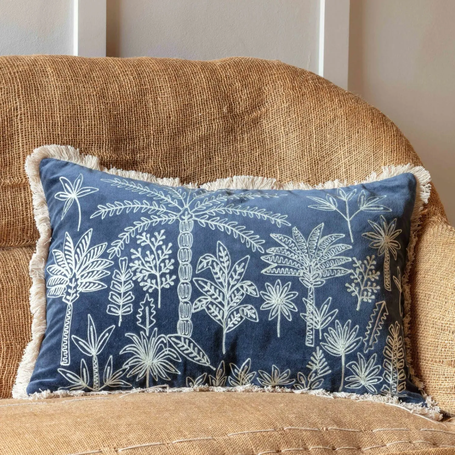 Graham & Green Jungle Crewel Embroidery Cushions