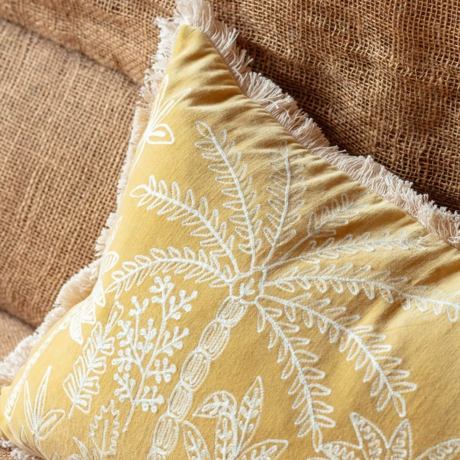 Graham & Green Jungle Crewel Embroidery Cushions