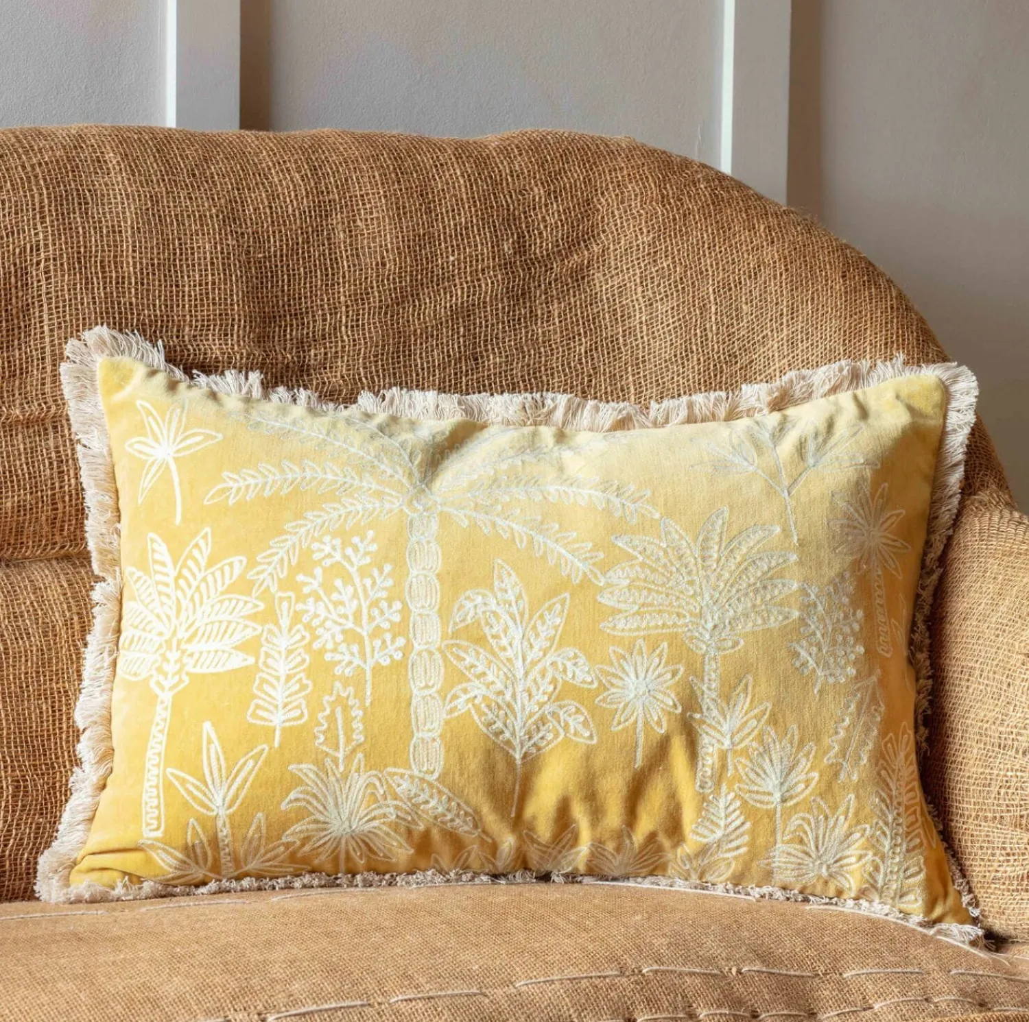 Graham & Green Jungle Crewel Embroidery Cushions
