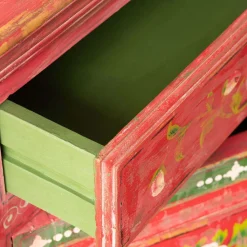 Graham & Green Junli Red Painted Cabinet