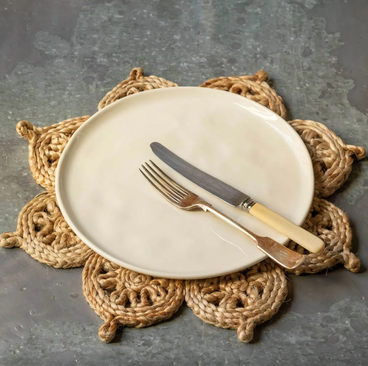 Graham & Green Jute Floral Placemat