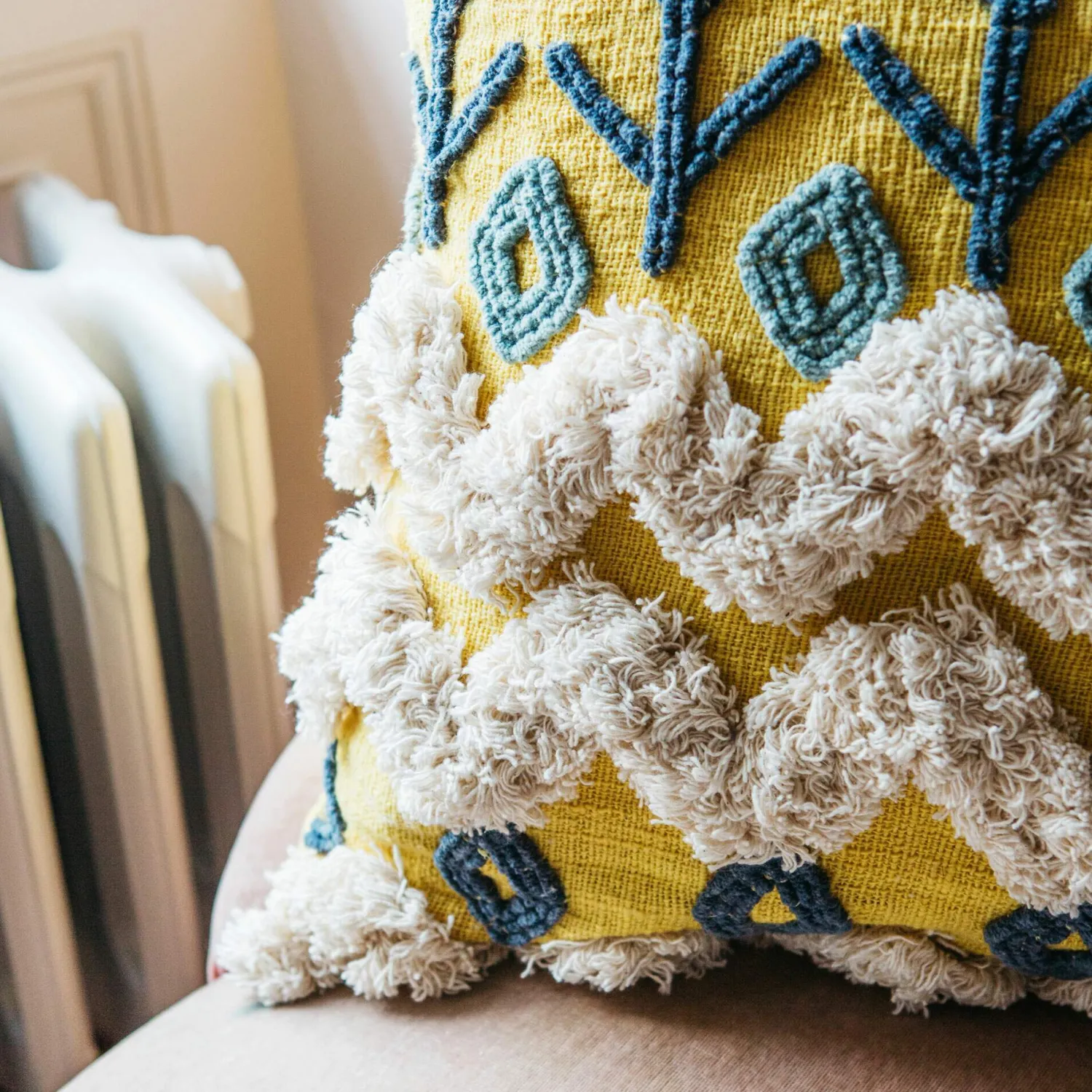 Graham & Green Kansa Yellow Cushion