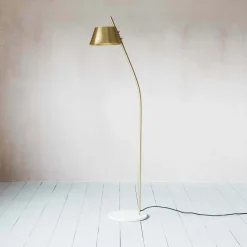 Graham & Green Kari Brass Floor Lamp