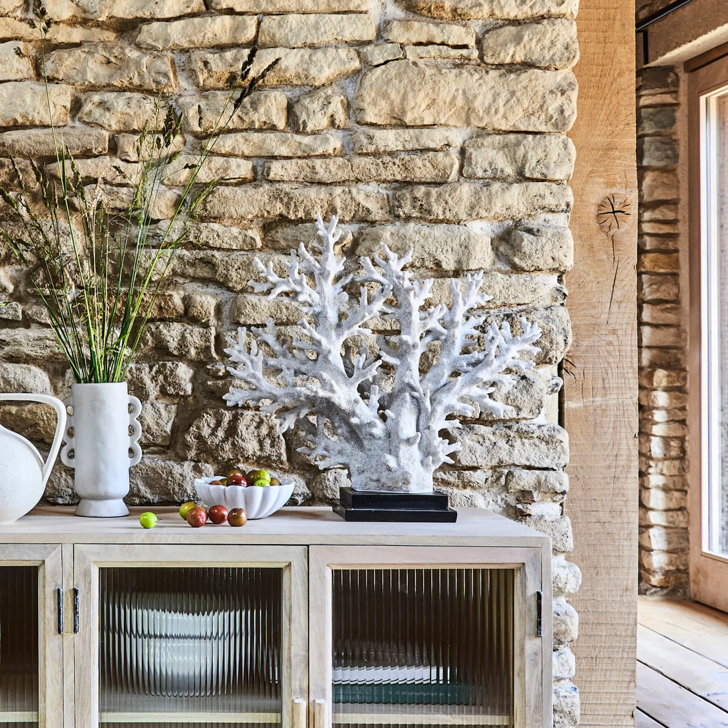 Graham & Green Large Faux White Coral Tree