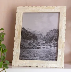 Graham & Green Large Floral Carved Photo Frame