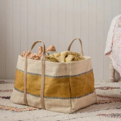Graham & Green Large Jute Storage Baskets