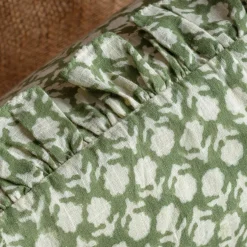 Graham & Green Large Rectangular Floral Block Printed Cushions