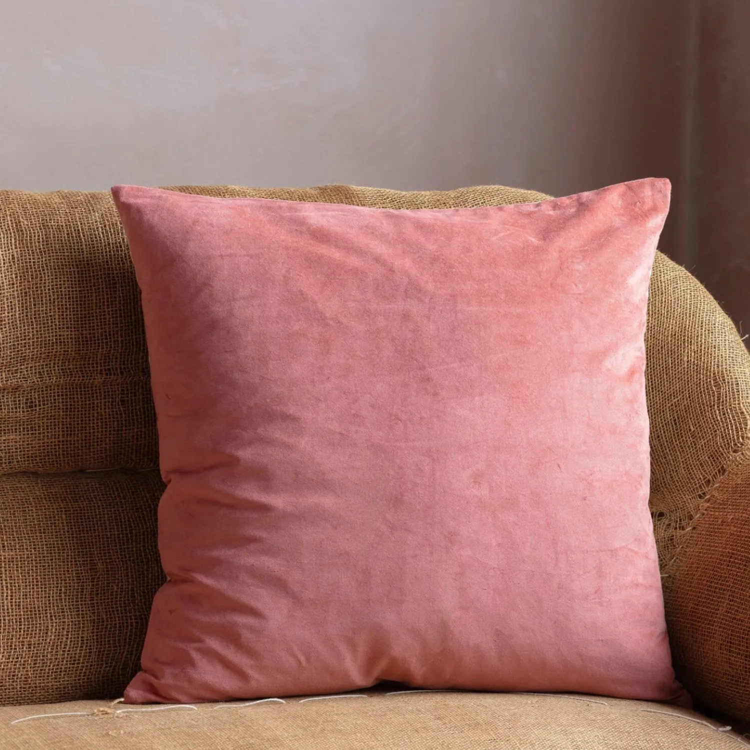Graham & Green Large Velvet and Linen Backed Cushions