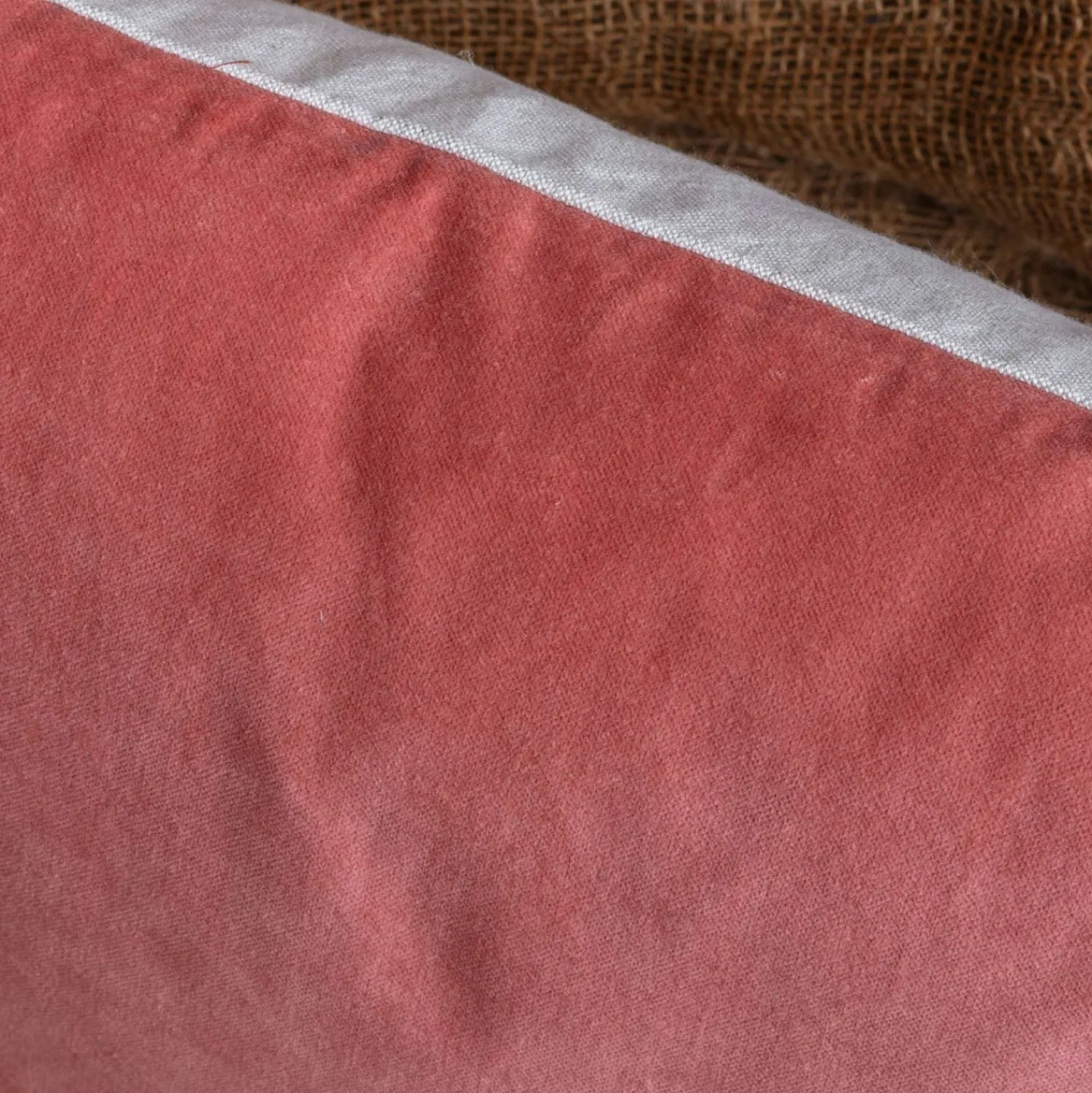 Graham & Green Large Velvet and Linen Backed Cushions