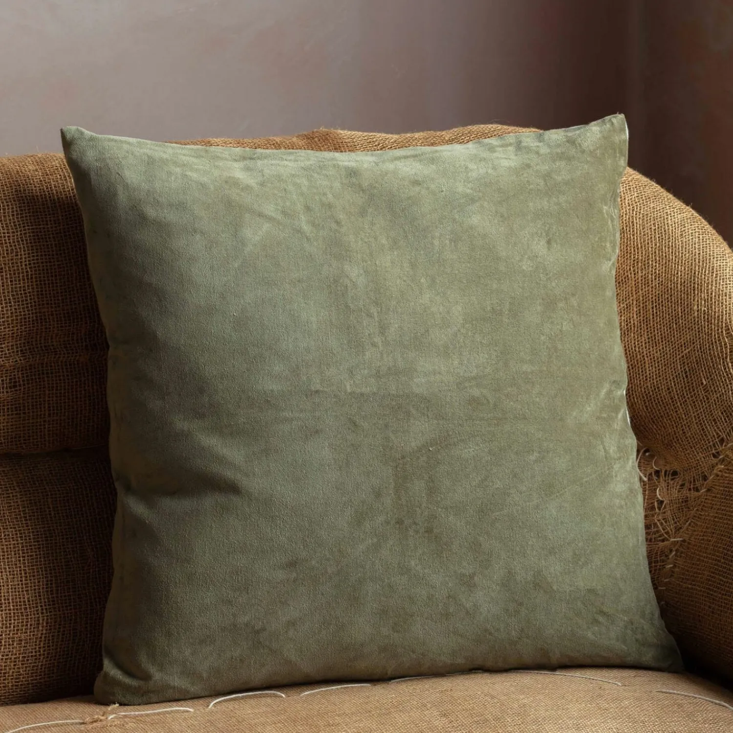 Graham & Green Large Velvet and Linen Backed Cushions