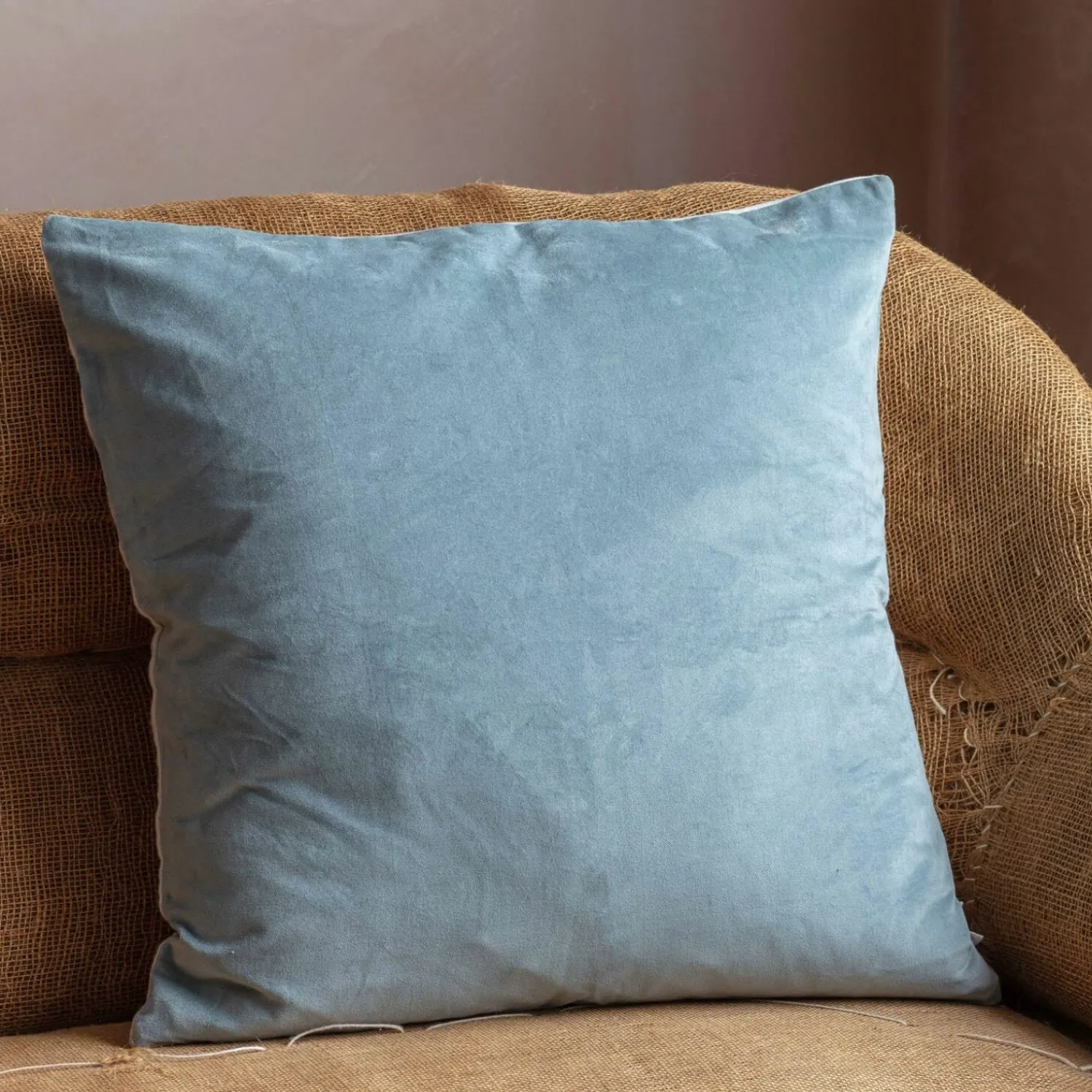Graham & Green Large Velvet and Linen Backed Cushions