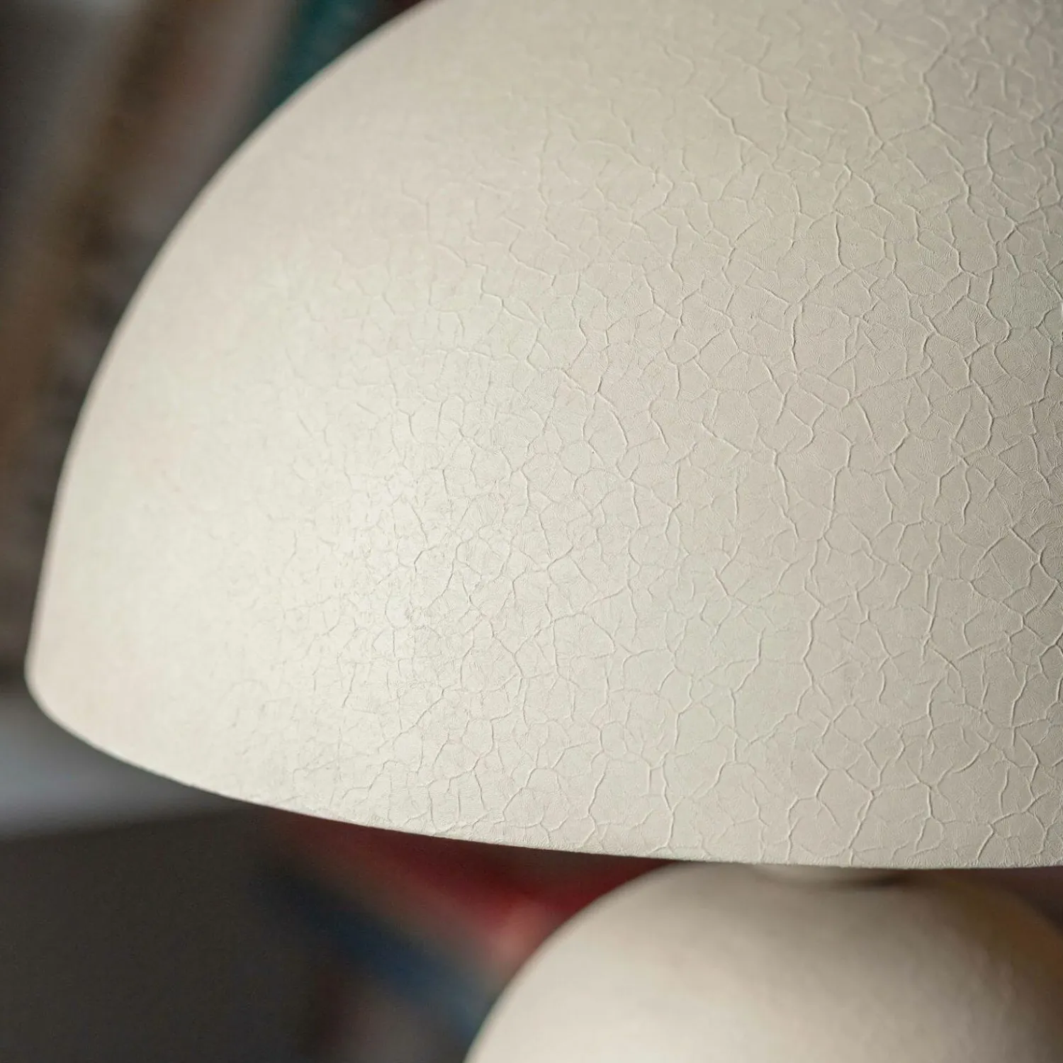 Graham & Green Large Warm Grey Textured Dome Table Lamp