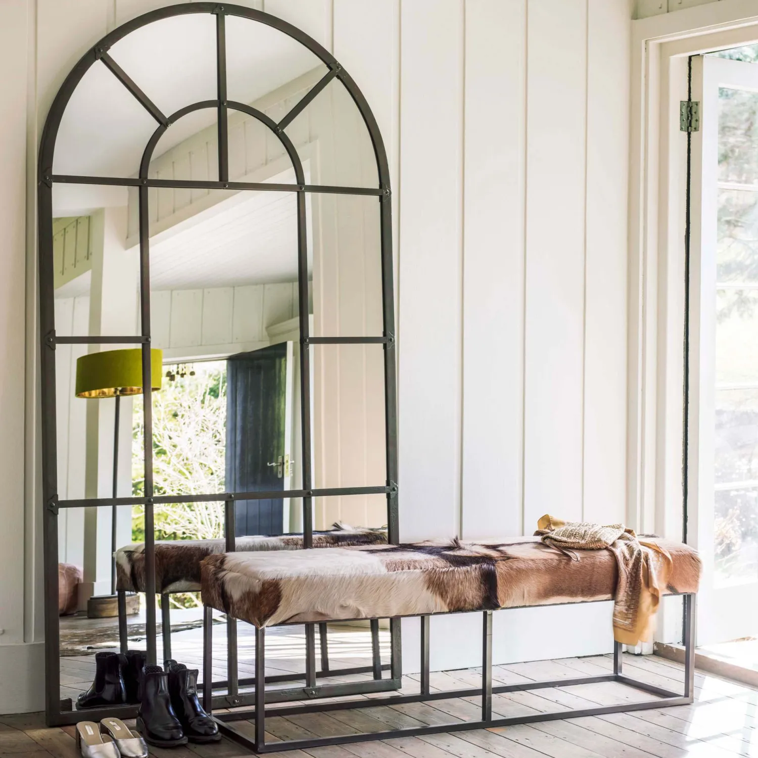 Graham & Green Large Window Pane Mirror