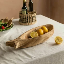Graham & Green Large Wooden Fish Tray