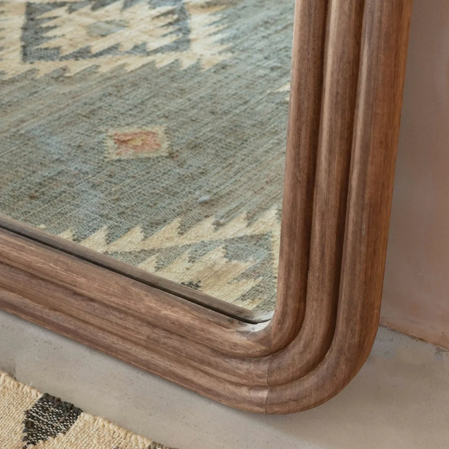 Graham & Green Lars Wooden Wall Mirror